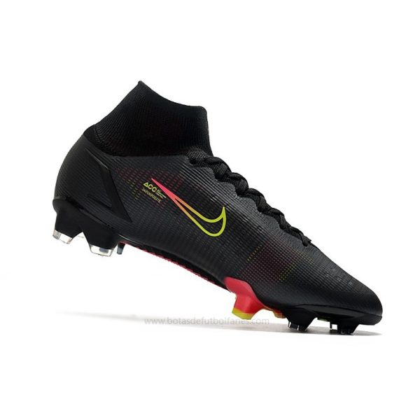 Nike Mercurial Superfly Elite FG Negro x Prisma Negro Amarillo Rojo